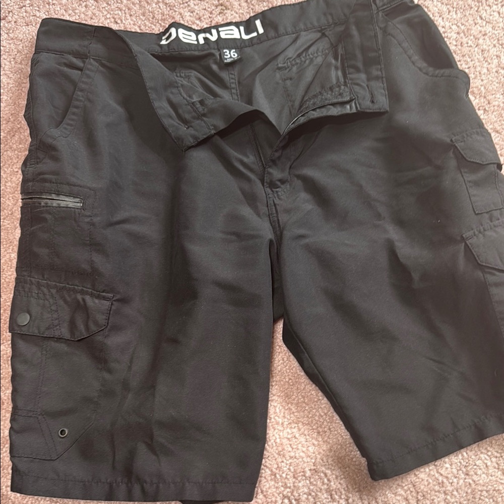 Men's Black Cargo Shorts